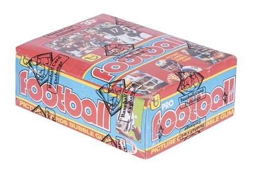 1981 Topps Football Wax Box (1979 Box & Wrappers) - BBCE Certified